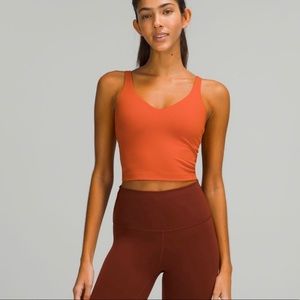 Lululemon canyon orange align tank